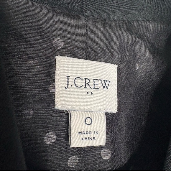 J. Crew Black Broadway Blazer Size 0 Classic Staple Piece Viscose Evening Prep - Picture 5 of 10